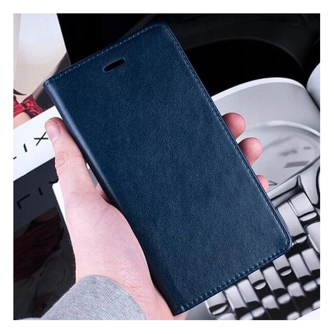Husa Samsung Galaxy A51 Book FlipCase Magnetic, navy blue