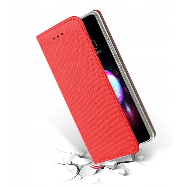 Husa Samsung Galaxy A51 Book FlipCase Magnet, rosu