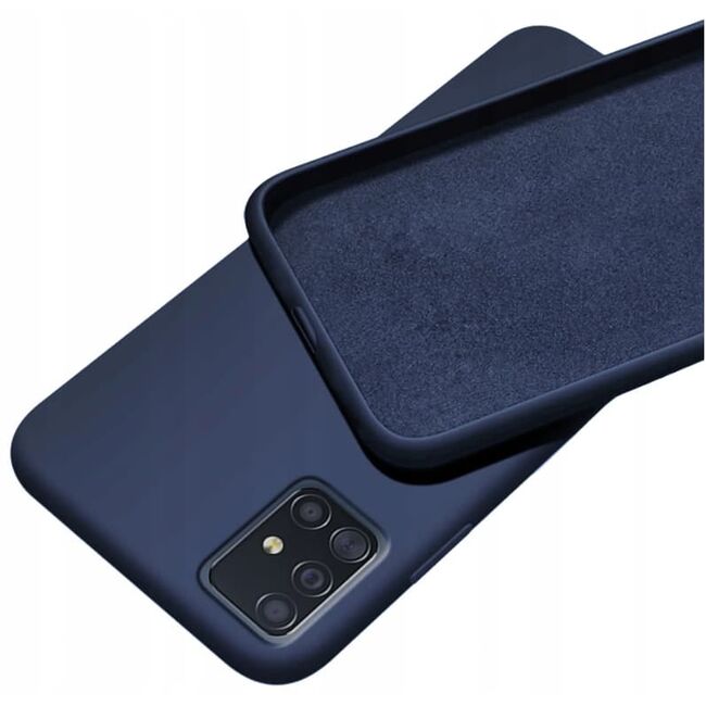 Husa pentru Samsung Galaxy A71 LiteCase, silicon albastru