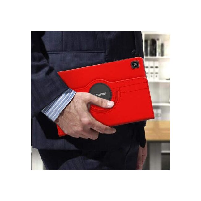 Husa pentru Samsung Galaxy Tab A7 10.4 inch T500/T505 MagiCase rotativa de tip stand, rosu