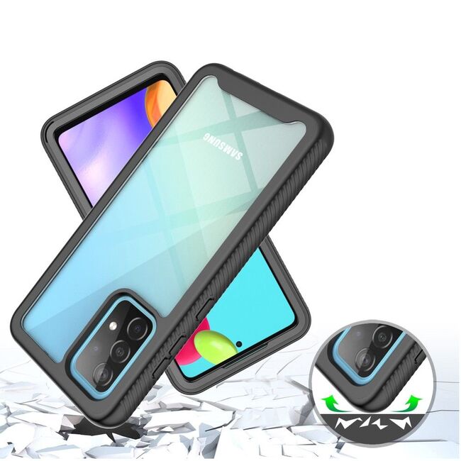 Pachet 360: Folie integrata + Husa Samsung Galaxy A52, A52s Defense360 - negru
