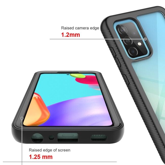 Pachet 360: Folie integrata + Husa Samsung Galaxy A52, A52s Defense360 - negru
