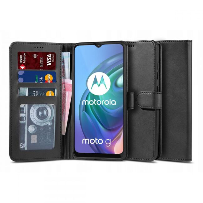 Husa pentru Motorola Moto G30, G10 Tech-protect Wallet 2 - negru