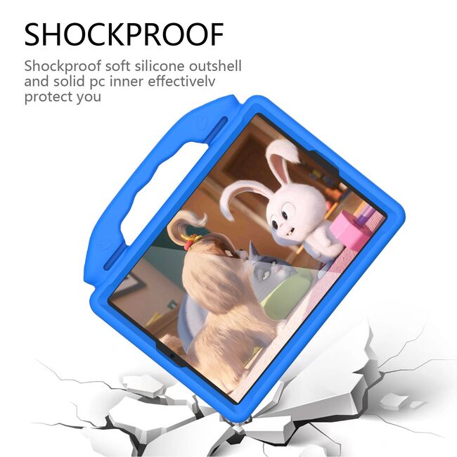 Husa pentru iPad 9/8/7 2021/2020/2019 10.2 inch Shockproof de tip stand, albastru