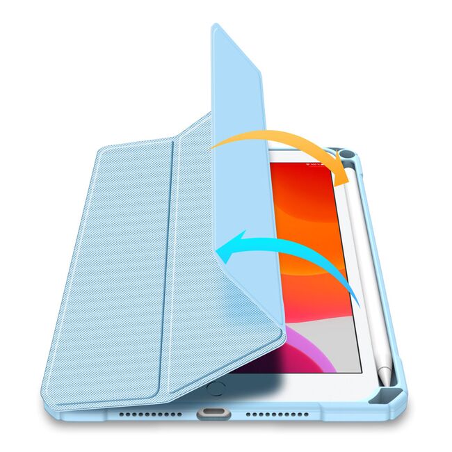 Husa pentru iPad mini 6 2021 DUX DUCIS Toby Multi-angle Stand Smart Sleep Function, sky blue