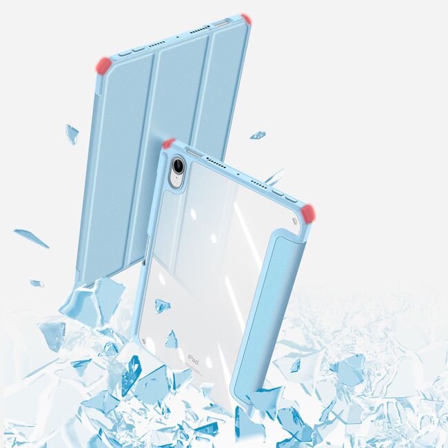 Husa pentru iPad mini 6 2021 DUX DUCIS Toby Multi-angle Stand Smart Sleep Function, sky blue