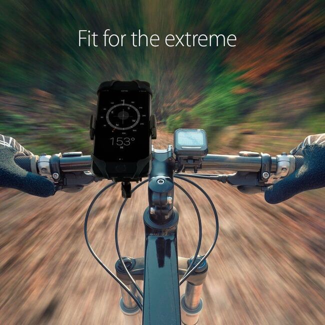 Suport telefon bicicleta universal Spigen A250, negru