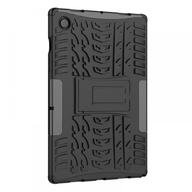 Husa tableta Samsung Galaxy Tab A8 10.5 2021 X200, X205 Shockproof ArmorLok de tip stand - negru