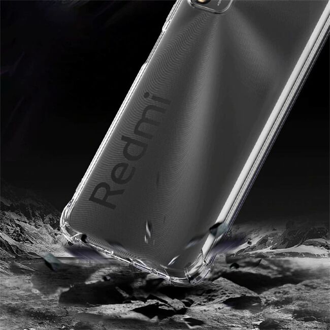 Pachet 360: Folie din sticla + Husa Anti Shock 1.5mm pentru Xiaomi Redmi 9T (transparent)
