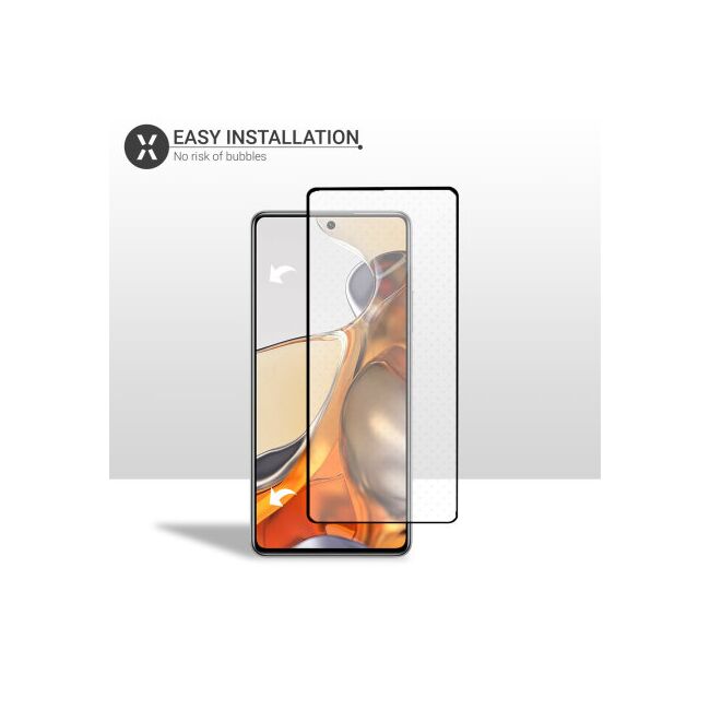 Folie din sticla pentru Xiaomi 11T 5G, 11T PRO 5G Glass Pro+ Full Face/Glue, margini negre