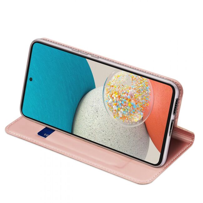 Husa Samsung Galaxy A53 5G Dux Ducis Skin Pro tip carte, rose gold
