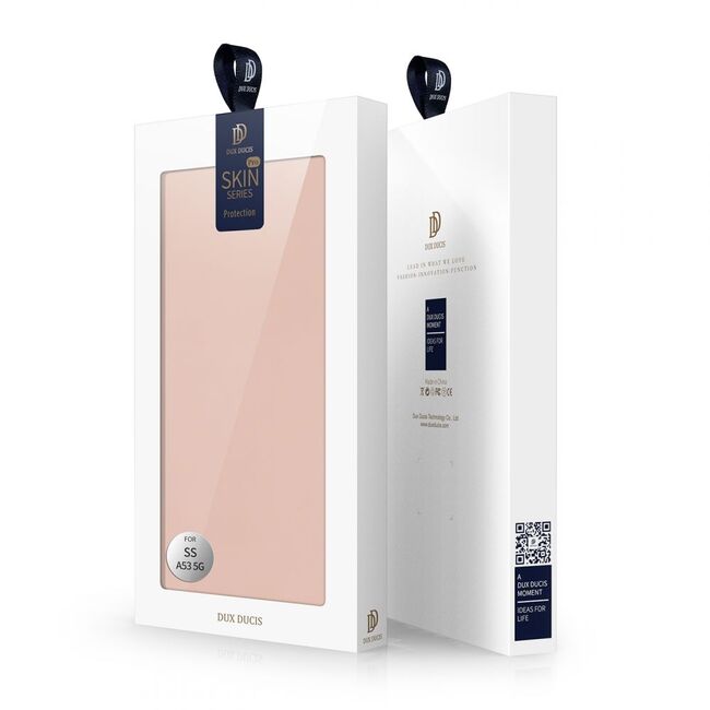 Husa Samsung Galaxy A53 5G Dux Ducis Skin Pro tip carte, rose gold