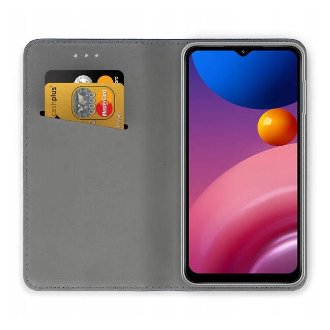 Husa pentru Samsung Galaxy A13 5G Wallet tip carte, burgundy