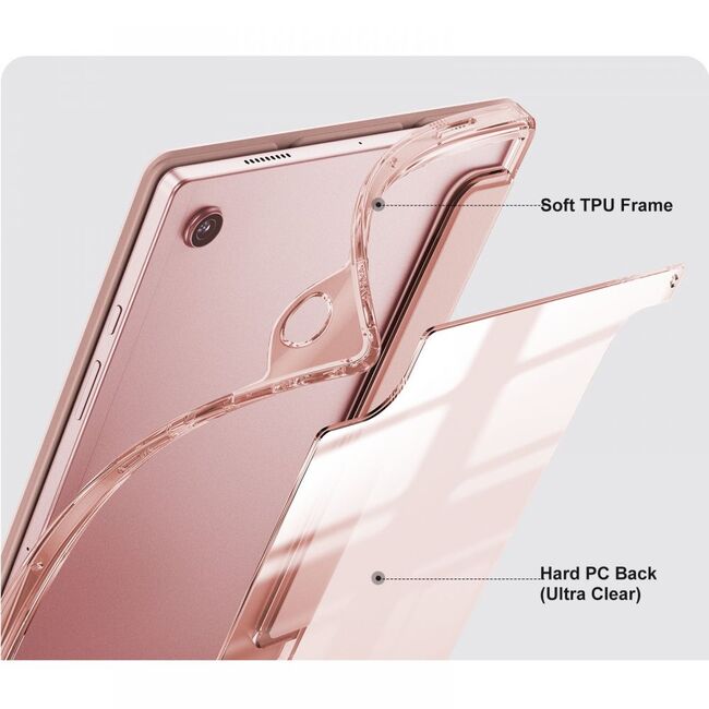 Husa pentru tableta Samsung Galaxy Tab A8 X200, X205 10.5 inch Infiland Rugged Crystal, rose gold