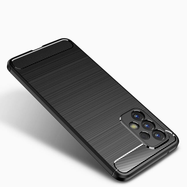 Husa pentru Samsung Galaxy A53 5G Carbon Flexible TPU (negru)