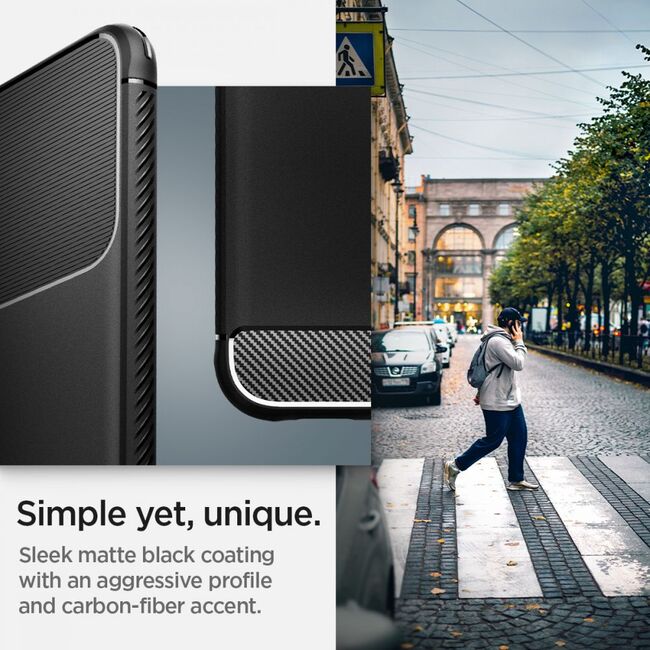 Husa pentru Samsung Galaxy S22+ Plus SPIGEN RUGGED ARMOR, matte black