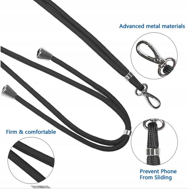 Universal neck strap (snur) pentru telefon, negru