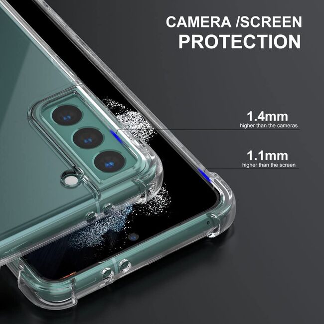 Husa Anti Shock 1.5mm pentru Samsung Galaxy S21 FE (transparent)
