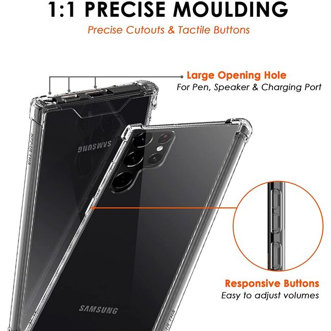 Husa Anti Shock 1.5mm pentru Samsung Galaxy S22 ultra (transparent)
