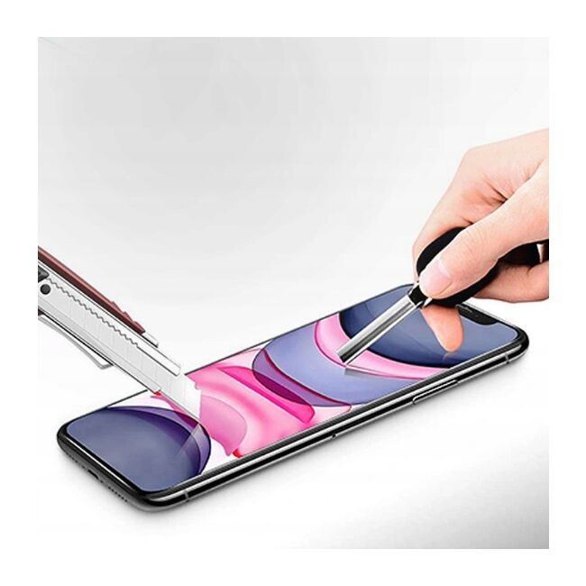 Folie din sticla securizata pentru iPhone 13 / 13 Pro, 9H Hardness, full glue, Anti-Scratch