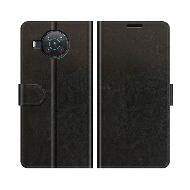 Husa pentru Nokia X10, X20 Wallet tip carte, negru