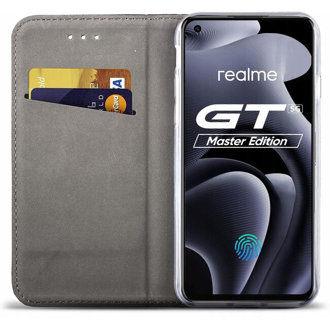Husa pentru Realme GT Master 5G Wallet tip carte, negru