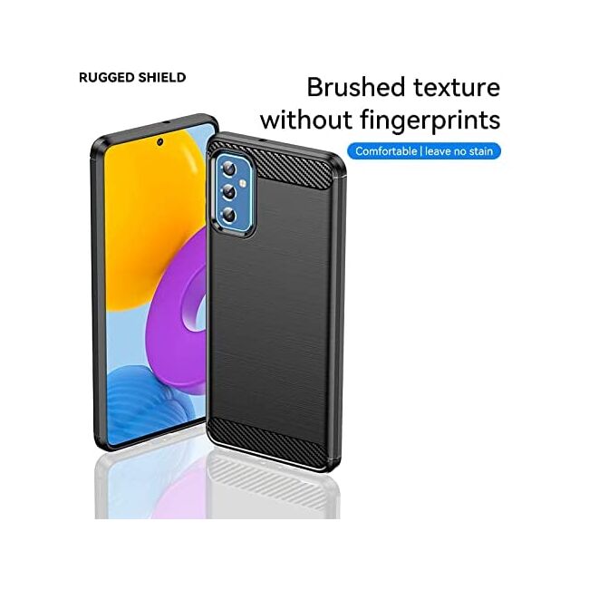 Husa pentru Samsung Galaxy M52 5G Carbon Flexible TPU (negru)