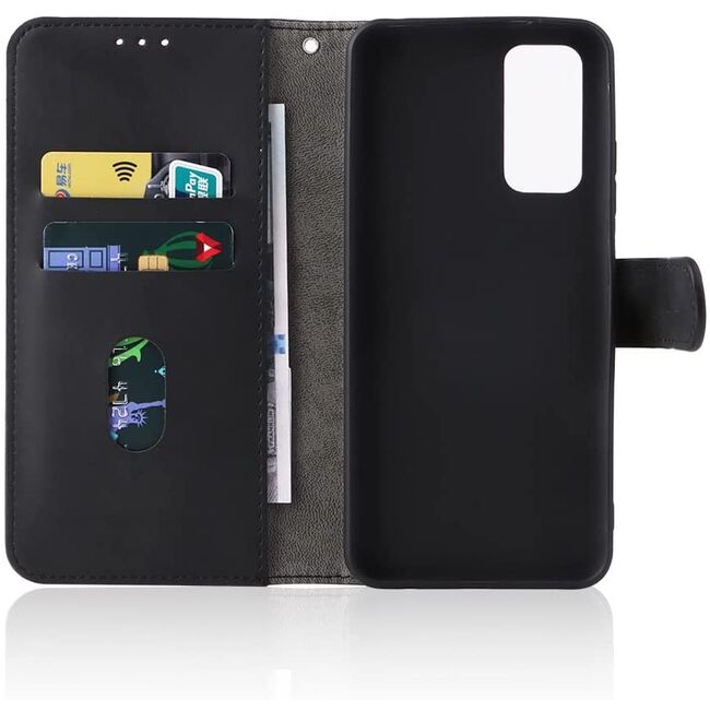 Husa pentru Xiaomi Redmi Note 11 4G / Note 11s Wallet tip carte, negru