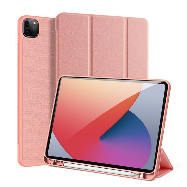 Husa pentru iPad Pro 11 inch 2022, 2021, 2020 DUX DUCIS Domo Multi-angle Stand Smart Sleep Function, pink