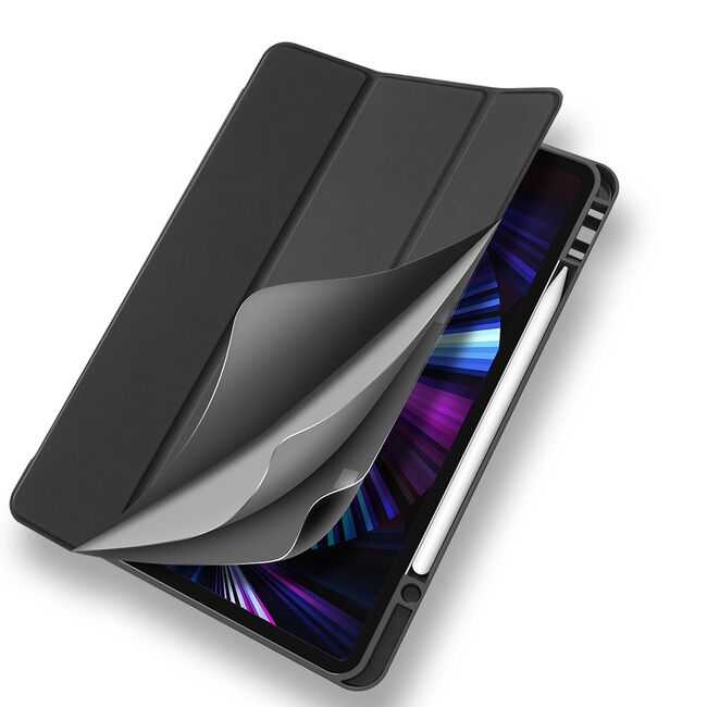 Husa pentru iPad Pro 12.9 inch 2022, 2021, 2020 DUX DUCIS Osom Gel Multi-angle Stand Smart Sleep Function, negru