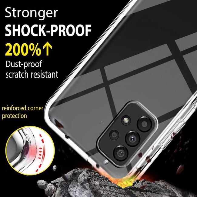 Pachet 360: Husa cu folie integrata pentru Samsung Galaxy A53 5G 360 Full Cover (fata+spate), transparent