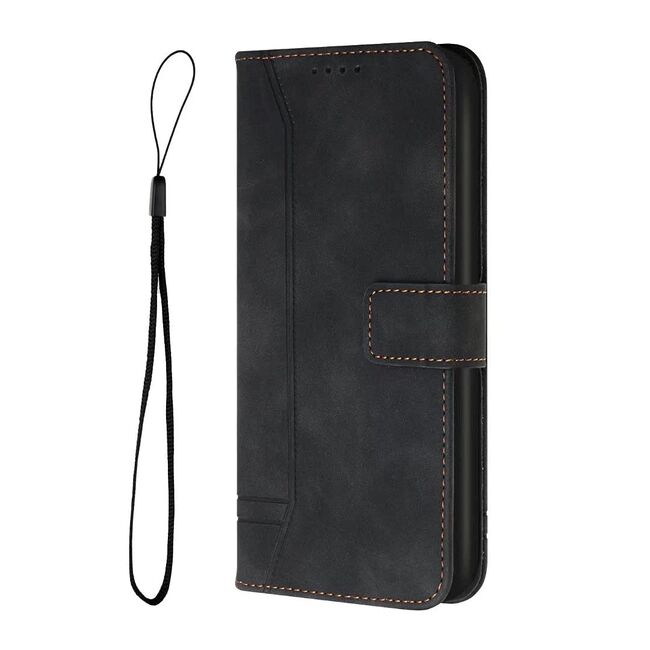 Husa pentru Motorola Moto G71 5G Wallet tip carte, negru