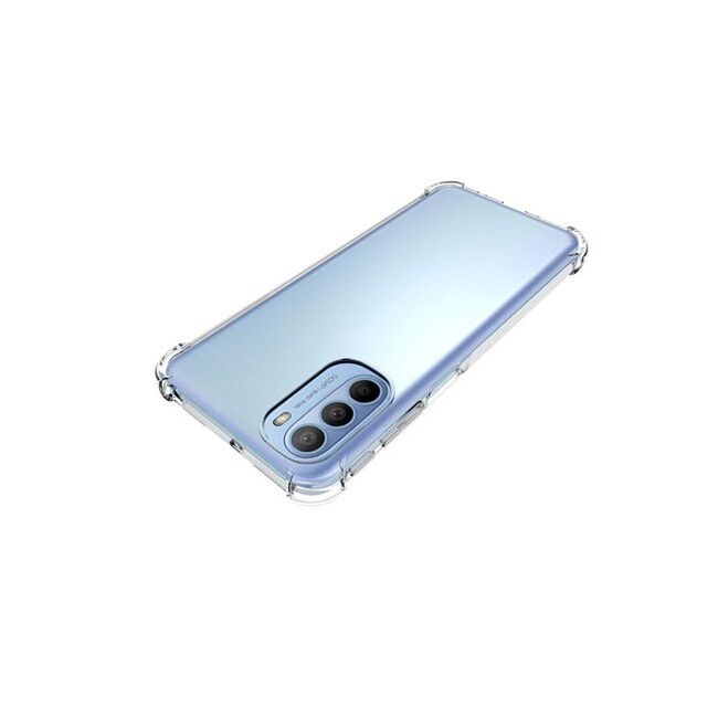 Pachet 360: Folie din sticla + husa pentru Motorola Moto G51 5G Anti-Shock 1.5mm, transparent