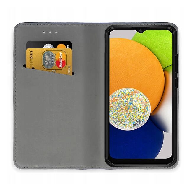 Husa pentru Samsung Galaxy A03 Wallet tip carte, negru