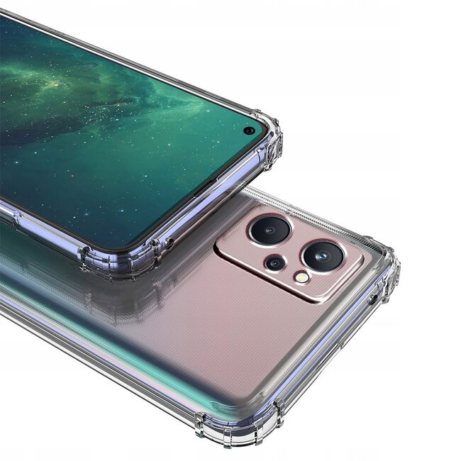 Pachet 360: Folie din sticla + husa pentru Oppo A96 4G Anti-Shock 1.5mm, transparent