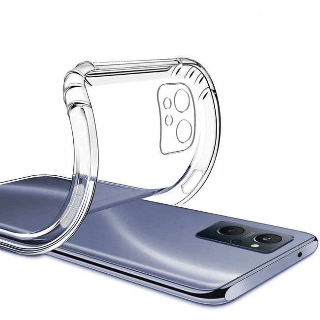 Pachet 360: Folie din sticla + husa pentru Oppo A96 4G Anti-Shock 1.5mm, transparent