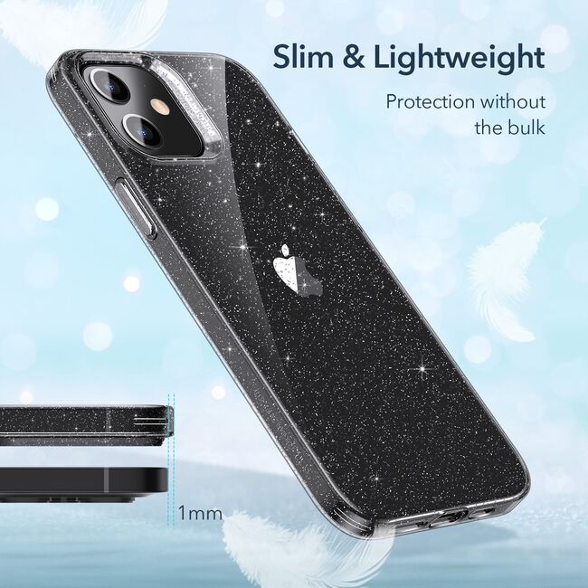 Husa pentru iPhone 12, 12 Pro ESR Shimmer iPhone, Clear