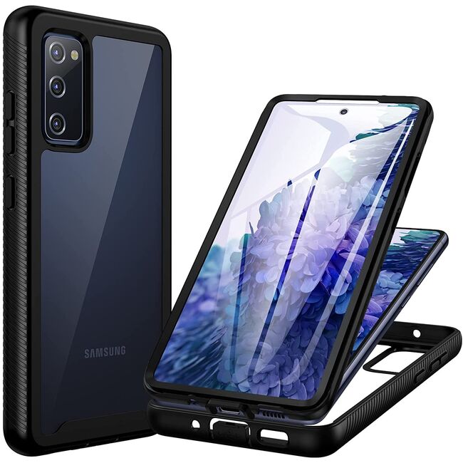 Pachet 360: Husa cu folie integrata pentru Samsung Galaxy S20 FE Defense 360 - negru