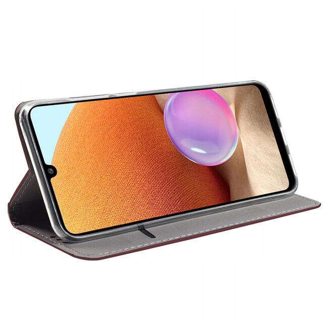 Huse pentru Samsung Galaxy A13 4G Wallet tip carte, burgundy