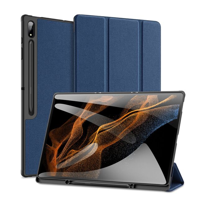 Huse pentru Samsung Galaxy Tab S8 Ultra Smart Case Ultra Dux Ducis Domo, navy blue