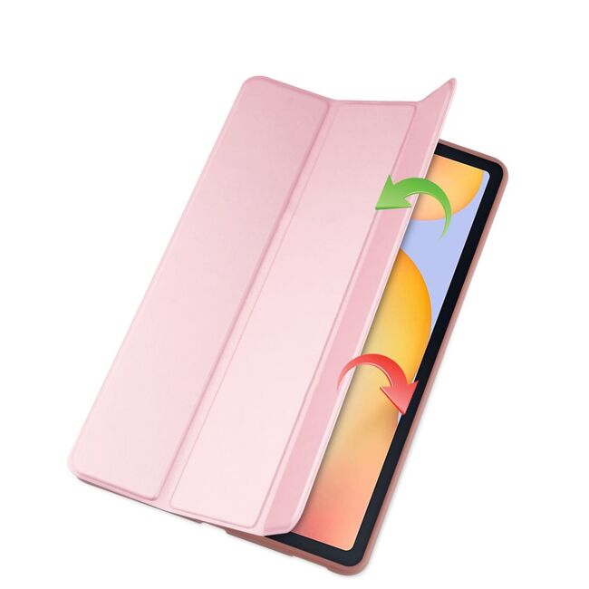 Husa  Smartcase” 2” Galaxy Tab S6 Lite 10.4 P610 P615  tri-fold, Rose-Gold