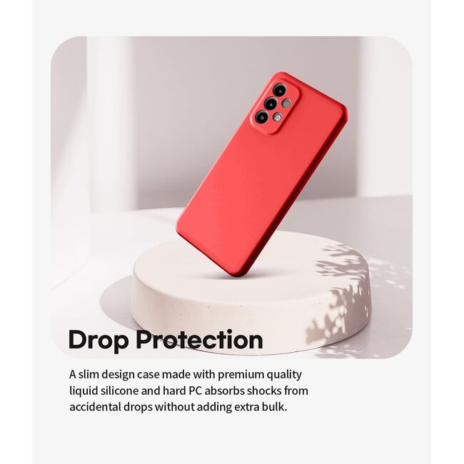 Husa Samsung Galaxy A33 5G Liquid Silicone, rosu