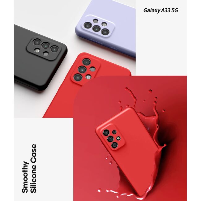 Husa Samsung Galaxy A33 5G Liquid Silicone, rosu