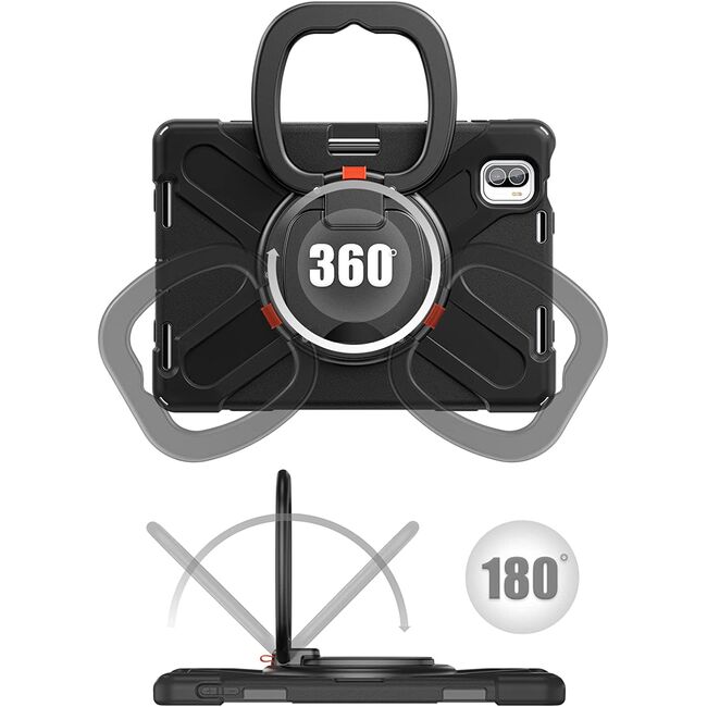 Pachet 360: Husa cu folie integrata Xiaomi Pad 5 Shockproof Armor, negru
