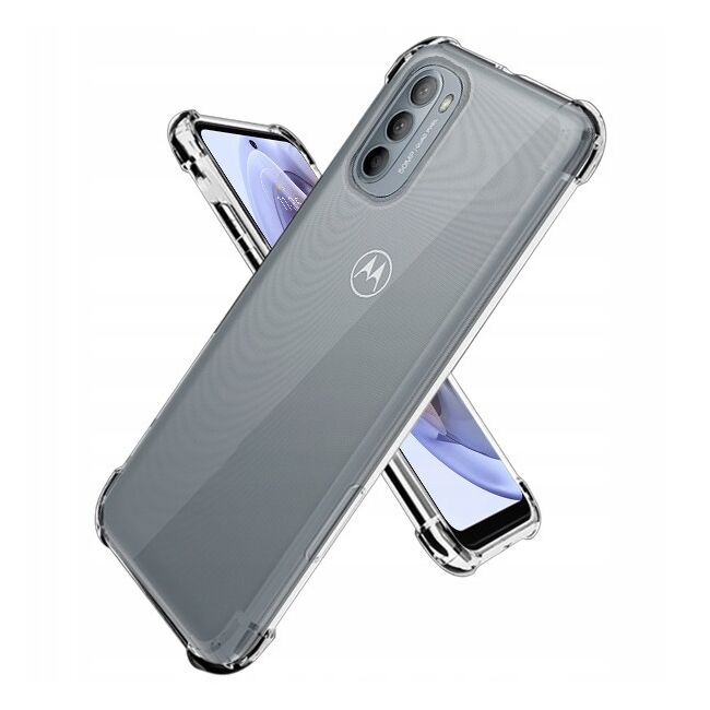 Pachet 360: Folie din sticla + Husa pentru Motorola Moto G31, G41 Power Anti-Shock 1.5mm, transparent
