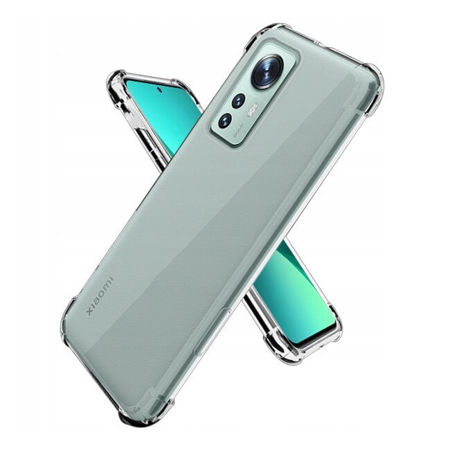 Pachet 360: Folie din sticla + Husa pentru Xiaomi 12, 12X Anti-Shock 1.5mm, transparent
