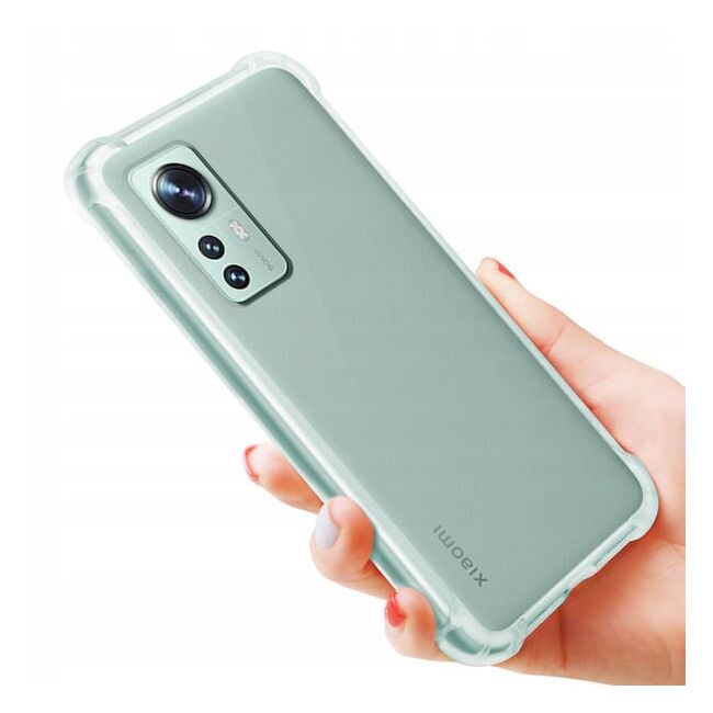 Pachet 360: Folie din sticla + Husa pentru Xiaomi 12, 12X Anti-Shock 1.5mm, transparent