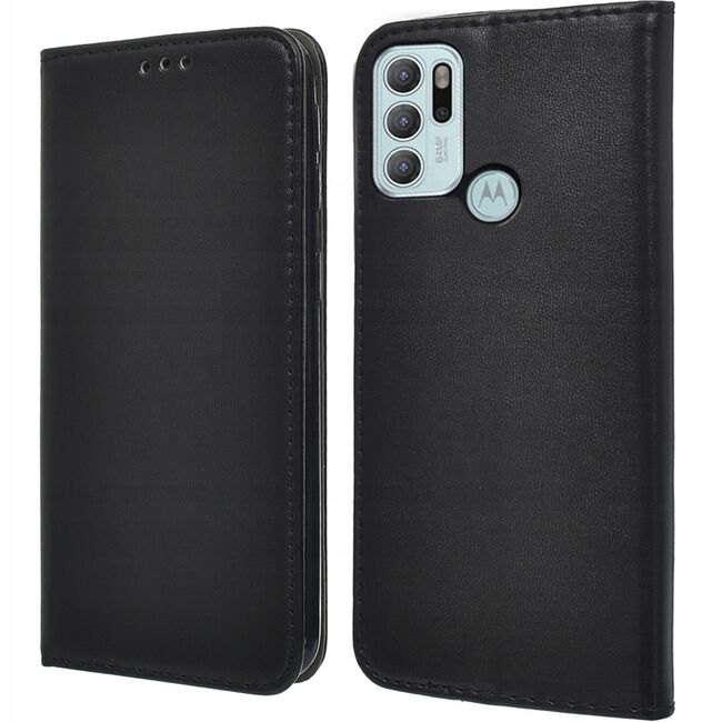 Husa pentru Motorola Moto G60 Wallet tip carte, negru