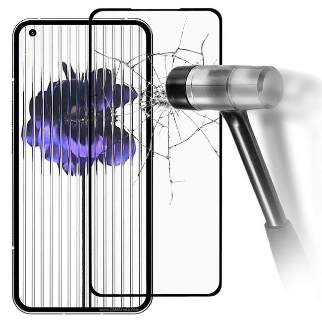 Folie din sticla pentru Nothing Phone 1 Glass Pro+ Full Face/Glue, margini negre