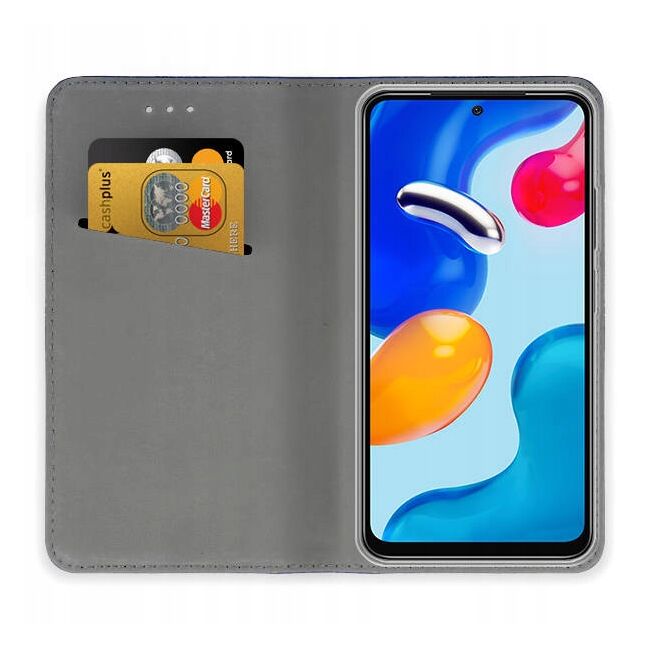 Huse Xiaomi Redmi Note 11 4G / Note 11s Wallet tip carte, gold